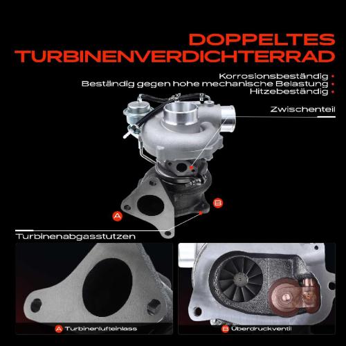 1x Abgasturbolader für Subaru Impreza Schrägheck G3 GH GR Impreza Station Wagon GG Impreza Bild 1x Abgasturbolader für Subaru Impreza Schrägheck G3 GH GR Impreza Station Wagon GG Impreza