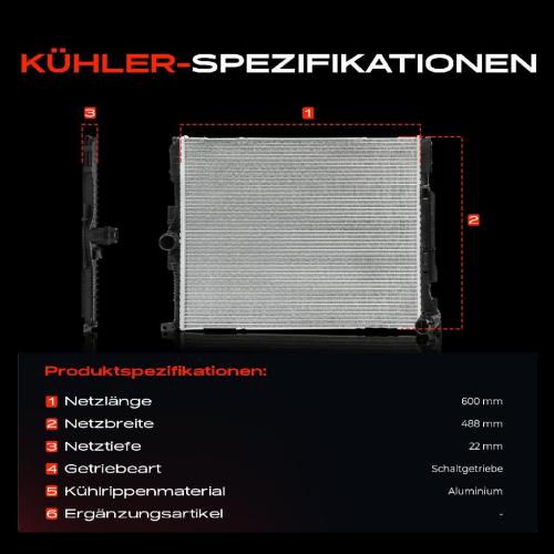 1x Kühler Wasserkühler Motorkühler für BMW 1er F20 F21 2 Cabriolet F23 3er F30 F80 Bild 1x Kühler Wasserkühler Motorkühler für BMW 1er F20 F21 2 Cabriolet F23 3er F30 F80