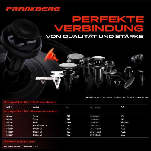 10x Befestigungsclips Motorhaube für Infiniti Nissan Juke NV200 Pathfinder Bild 10x Befestigungsclips Motorhaube für Infiniti Nissan Juke NV200 Pathfinder