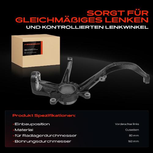 Frankberg 1x Achsschenkel Radaufhängung Vorderachse Links für Mazda 6 Hatchback Stufenheck GG Bild Frankberg 1x Achsschenkel Radaufhängung Vorderachse Links für Mazda 6 Hatchback Stufenheck GG