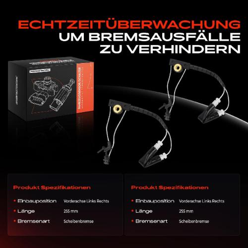 Frankberg 2x Warnkontakt Bremsbelagverschleiß Vorderachse für Mercedes-Benz G-Klasse W461 W463 Bild Frankberg 2x Warnkontakt Bremsbelagverschleiß Vorderachse für Mercedes-Benz G-Klasse W461 W463