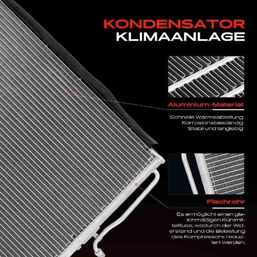 Frankberg 1x Kondensator Klimaanlage für Mercedes-Benz 124 E-Klasse C124 W124 S124 Bild Frankberg 1x Kondensator Klimaanlage für Mercedes-Benz 124 E-Klasse C124 W124 S124