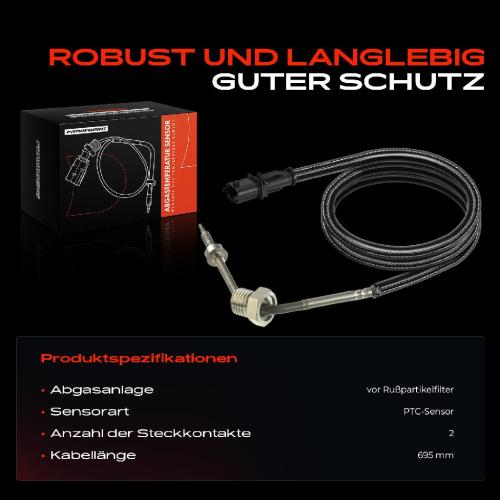 Frankberg 1x Abgastemperatursensor für Fiat 500 312 Panda 169 Ford KA Bild Frankberg 1x Abgastemperatursensor für Fiat 500 312 Panda 169 Ford KA