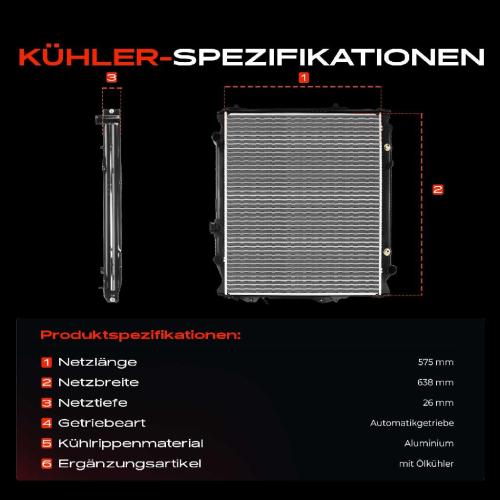 1x Kühler Wasserkühler Motorkühler für Toyota 4 Runner Land Cruiser 90 2.7L 3.4L Bild 1x Kühler Wasserkühler Motorkühler für Toyota 4 Runner Land Cruiser 90 2.7L 3.4L