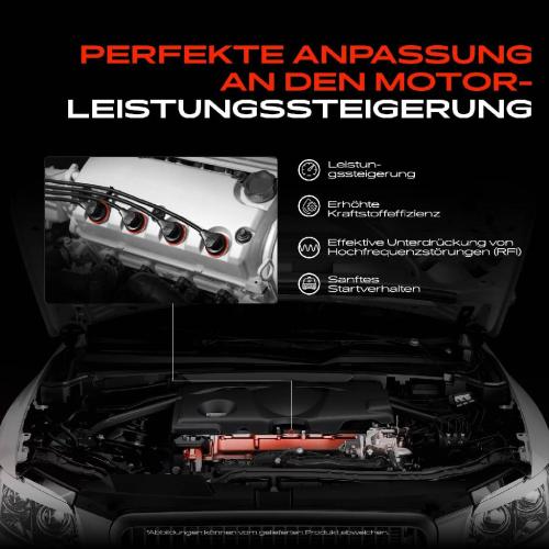 Frankberg 4x Zündleitungssatz Zündkabel für VW Golf Polo Beetle Skoda Rapid Seat Ibiza Bild Frankberg 4x Zündleitungssatz Zündkabel für VW Golf Polo Beetle Skoda Rapid Seat Ibiza