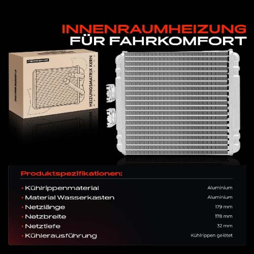 1x Wärmetauscher Innenraumheizung für Audi A2 8Z0 2000-2005 1.2L 1.4L 1.6L Bild 1x Wärmetauscher Innenraumheizung für Audi A2 8Z0 2000-2005 1.2L 1.4L 1.6L