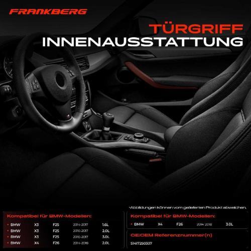 1x Türgriff Innenausstattung Links für BMW X3 F25 X4 F26 xDrive30 Bild 1x Türgriff Innenausstattung Links für BMW X3 F25 X4 F26 xDrive30