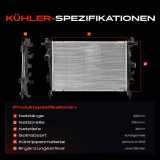 1x Kühler Wasserkühler Motorkühler für Fiat 500X 334 Jeep Renegade SUV B1 BU BV