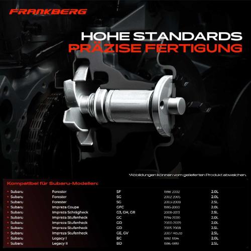 Frankberg 1x Wasserpumpe Kühlwasserpumpe für Subaru Forester SF SG Impreza GR GD GF GG Legacy I II IV 2.0 2.5 Bild Frankberg 1x Wasserpumpe Kühlwasserpumpe für Subaru Forester SF SG Impreza GR GD GF GG Legacy I II IV 2.0 2.5