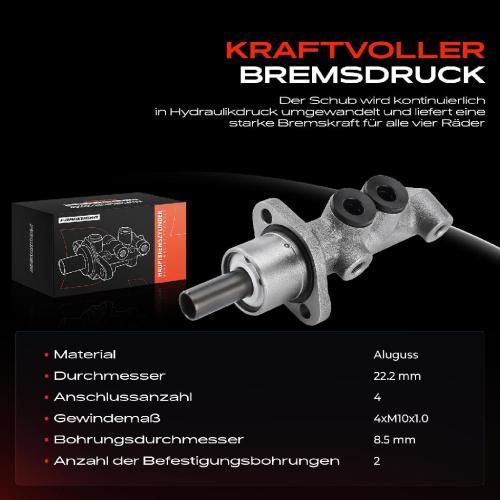 1x Hauptbremszylinder Bremszylinder für Fiat Palio Fiorino 146 Siena 172 Strada 178 Bild 1x Hauptbremszylinder Bremszylinder für Fiat Palio Fiorino 146 Siena 172 Strada 178