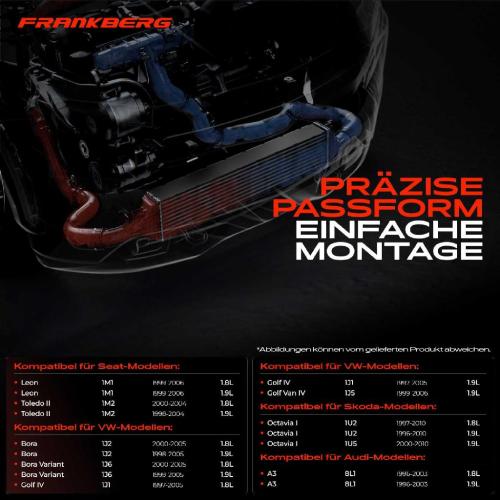 1x Ladeluftkühler Turbokühler für VW Golf 4 Audi A3 8L Seat Leon 1M Skoda Octavia I Bild 1x Ladeluftkühler Turbokühler für VW Golf 4 Audi A3 8L Seat Leon 1M Skoda Octavia I