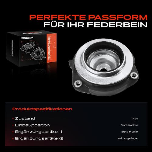 1x Domlager Federbeinstütz lager für VW Golf EOS Audi A3 TT Seat Skoda Bild 1x Domlager Federbeinstütz lager für VW Golf EOS Audi A3 TT Seat Skoda