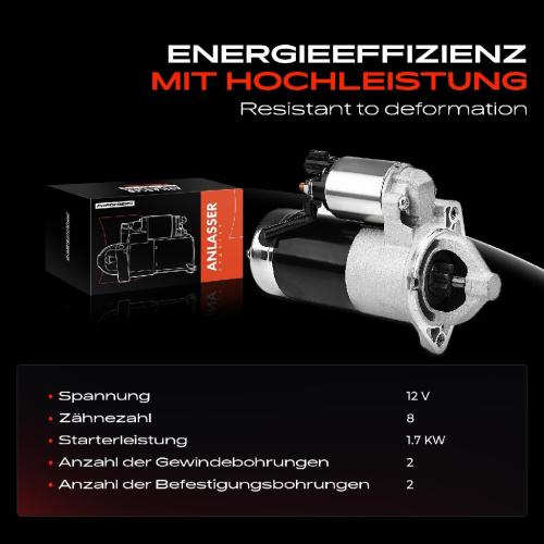 Frankberg 1x Anlasser Starter für Hyundai Accent III Stufenheck IV Elantra Getz i10 i20 i30 Kombi iX20 Matrix KIA Bild Frankberg 1x Anlasser Starter für Hyundai Accent III Stufenheck IV Elantra Getz i10 i20 i30 Kombi iX20 Matrix KIA