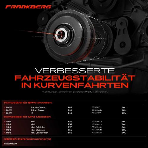 1x Riemenscheibe Kurbelwelle für BMW 2 Active Tourer F45 F46 F48 MINI F55 F56 F57 Bild 1x Riemenscheibe Kurbelwelle für BMW 2 Active Tourer F45 F46 F48 MINI F55 F56 F57