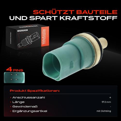 Frankberg 1x Temperaturgeber Kühlmittel für VW Golf 5 4 1K 1J 1E Passat 3B Bora 1.8L 1.9L Bild Frankberg 1x Temperaturgeber Kühlmittel für VW Golf 5 4 1K 1J 1E Passat 3B Bora 1.8L 1.9L