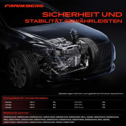 1x Getriebelagerlager Motorlager Drehmomentstützlager Vorne und Hinten für Honda HR-V RU 1.5L 2015-2024 Bild 1x Getriebelagerlager Motorlager Drehmomentstützlager Vorne und Hinten für Honda HR-V RU 1.5L 2015-2024