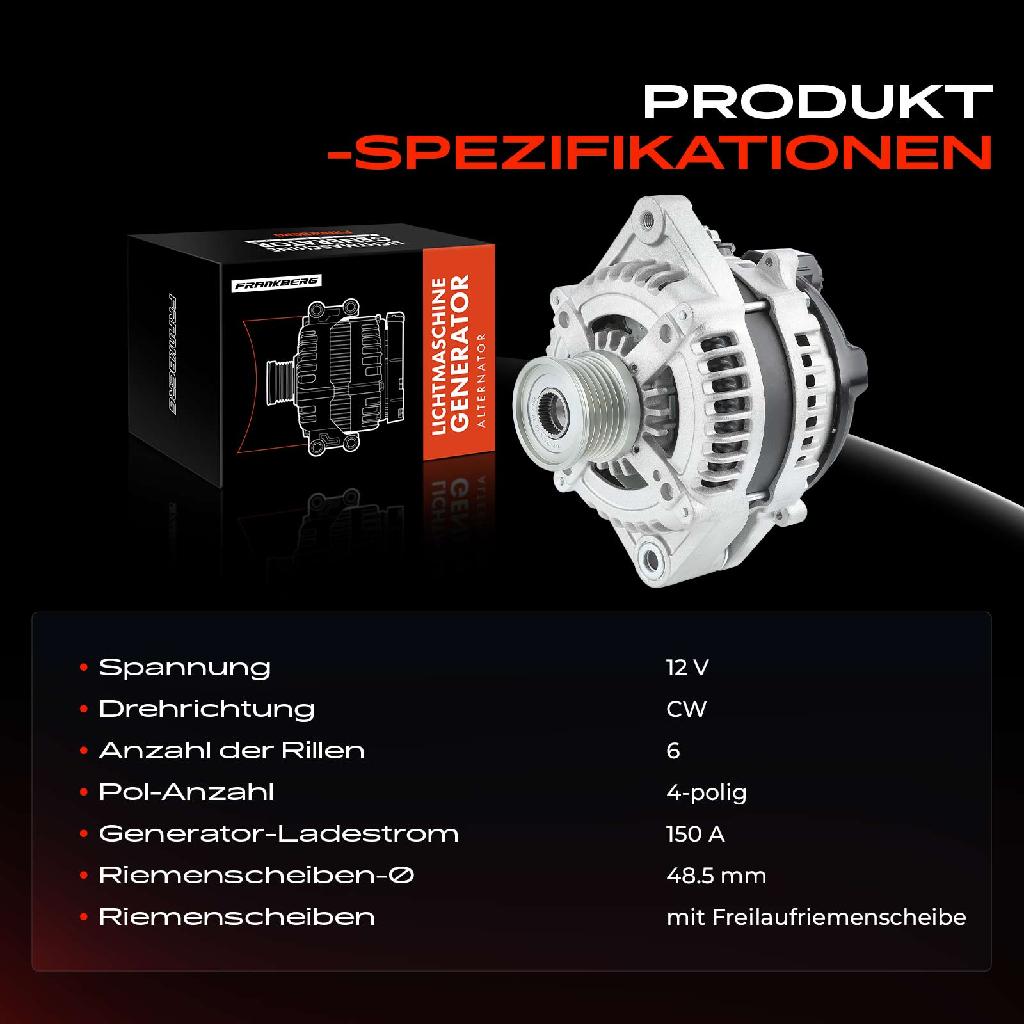 1x Lichtmaschine Generator für Renault Espace IV JK0/1 3.0L 2006-2015