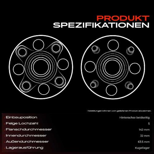 Frankberg 2x Radnabe Radlagersatz Hinterachse beidseitig für Audi A4 Avant A5 Cabriolet Sportback A6 A7 Bild Frankberg 2x Radnabe Radlagersatz Hinterachse beidseitig für Audi A4 Avant A5 Cabriolet Sportback A6 A7