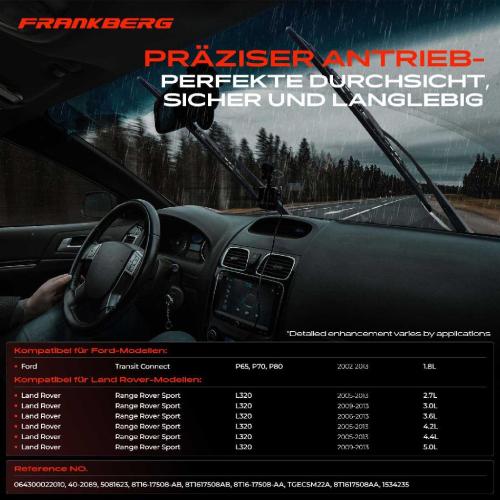 Frankberg 1x Wischermotor Scheibenwischermotor Vorne für Ford Transit Connect P65 P70 P80 1.8L Bild Frankberg 1x Wischermotor Scheibenwischermotor Vorne für Ford Transit Connect P65 P70 P80 1.8L