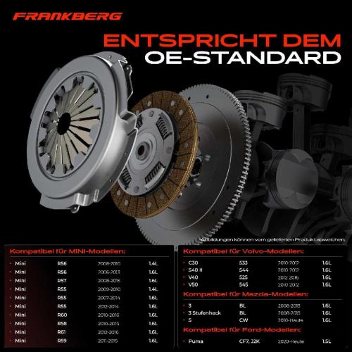 1x Kupplungssatz für MINI R56 R57 R55 R60 R58 R61 R59 Volvo C30 533 S40 II 544 V40 Kasten/Schrägheck Bild 1x Kupplungssatz für MINI R56 R57 R55 R60 R58 R61 R59 Volvo C30 533 S40 II 544 V40 Kasten/Schrägheck