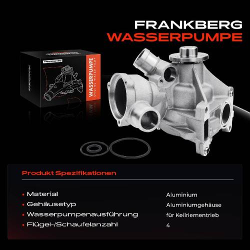 1x Wasserpumpe Kühlwasserpumpe für Mercedes-Benz 190 W201 S-Klasse W126 SL R107 2.6L 3.0L Bild 1x Wasserpumpe Kühlwasserpumpe für Mercedes-Benz 190 W201 S-Klasse W126 SL R107 2.6L 3.0L
