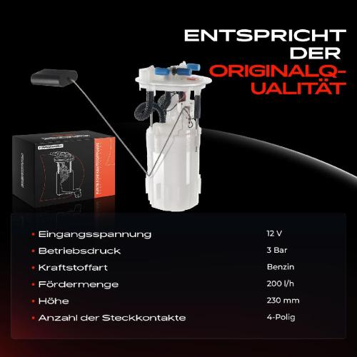 Frankberg 1x Kraftstoffpumpe für Renault Master III Bus Kasten Pritsche/Fahrgestell JV FV EV HV UV Bj ab 2010 Bild Frankberg 1x Kraftstoffpumpe für Renault Master III Bus Kasten Pritsche/Fahrgestell JV FV EV HV UV Bj ab 2010