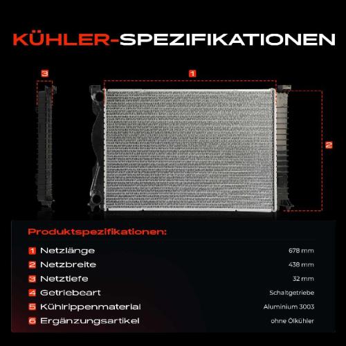 Frankberg 1x Kühler Wasserkühler Motorkühler für Audi A6 4F2 C6 Avant 4F5 C6 Bild Frankberg 1x Kühler Wasserkühler Motorkühler für Audi A6 4F2 C6 Avant 4F5 C6