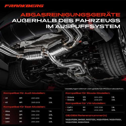1x Partikelfilter für VW Golf Passat Caddy 3 Audi A3 Seat Altea Bild 1x Partikelfilter für VW Golf Passat Caddy 3 Audi A3 Seat Altea
