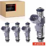 Frankberg 4x Einspritzventil Einspritzdüse für Citroën C2 C3 I C4 I Peugeot 206 SW 207 307 SW 1007 1.4L