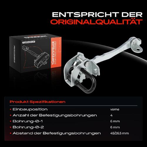 1x Türfeststeller Türfangband Türstopper Vorne für Fiat Stilo Multi Wagon 192 Bild 1x Türfeststeller Türfangband Türstopper Vorne für Fiat Stilo Multi Wagon 192