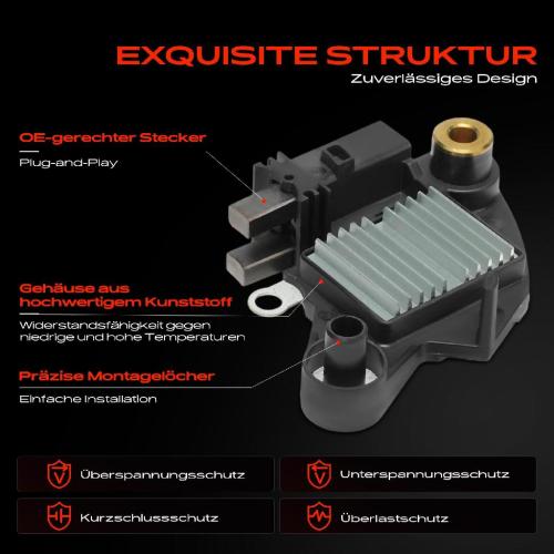 1x Lichtmaschinenregler Generatorregler für Audi A4 A6 BMW E36 E34 Citroën Fiat Bild 1x Lichtmaschinenregler Generatorregler für Audi A4 A6 BMW E36 E34 Citroën Fiat