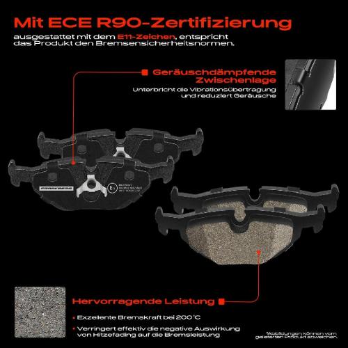 4x Bremsbeläge Hinterachse für BMW E36 E46 E36 E46 E36 E46 E36 E46 E36 E46 E36 E86 1990-2009 Bild 4x Bremsbeläge Hinterachse für BMW E36 E46 E36 E46 E36 E46 E36 E46 E36 E46 E36 E86 1990-2009