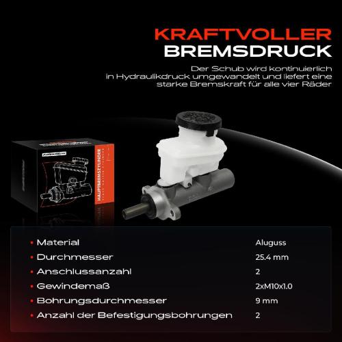 1x Hauptbremszylinder Bremszylinder für Isuzu D-Max I 2006-2012 2.5L 3.0L Bild 1x Hauptbremszylinder Bremszylinder für Isuzu D-Max I 2006-2012 2.5L 3.0L