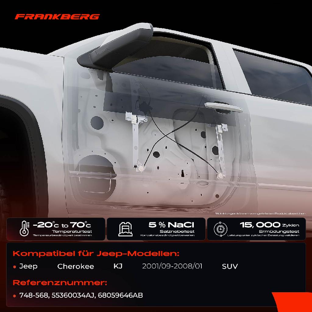 1x Fensterheber Hinten Rechts für Jeep Cherokee KJ SUV 01-08