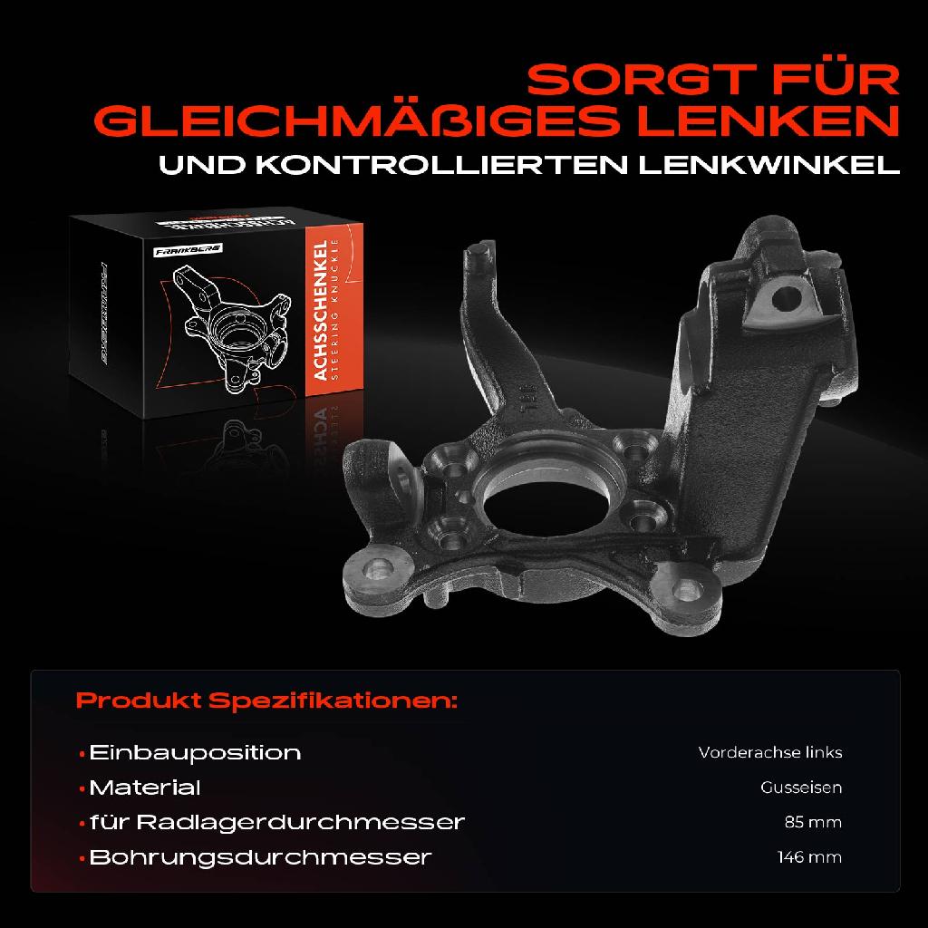 1x Achsschenkel Radaufhängung Vorderachse Links für VW Beetle Cabriolet 5C1 5C2 5C7 5C8 Jetta IV 162