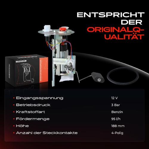 Frankberg 1x Kraftstoffpumpe für Ford Mondeo II BAP Mondeo II Stufenheck BFP Mondeo II Turnier BNP 1.6L 1996-2000 Bild Frankberg 1x Kraftstoffpumpe für Ford Mondeo II BAP Mondeo II Stufenheck BFP Mondeo II Turnier BNP 1.6L 1996-2000