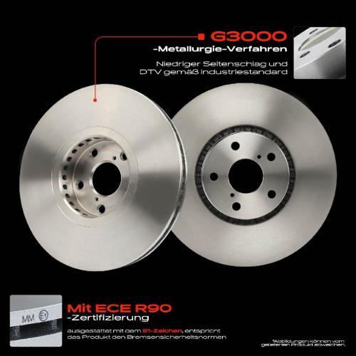2x Bremsscheiben Vorderachse für Lexus GS IS III RC 2.0L 2.5L 3.5L 3.0L 4.3L 4.6L Bj ab 2005 Bild 2x Bremsscheiben Vorderachse für Lexus GS IS III RC 2.0L 2.5L 3.5L 3.0L 4.3L 4.6L Bj ab 2005