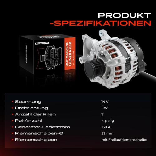 1x Lichtmaschine Generator für Lexus IS II ALE2 GSE2 USE2 2.5 3.5L 2005-2013 Bild 1x Lichtmaschine Generator für Lexus IS II ALE2 GSE2 USE2 2.5 3.5L 2005-2013