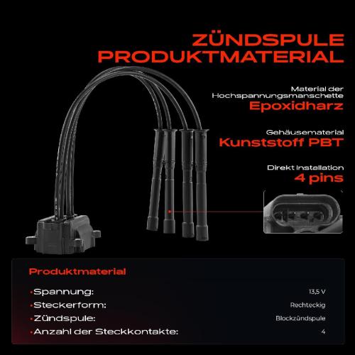 Frankberg 1x Zündspule Zündkerze für Dacia Logan II MCV Sandero Renault Clio III Grandtour Kasten/Schrägheck Bild Frankberg 1x Zündspule Zündkerze für Dacia Logan II MCV Sandero Renault Clio III Grandtour Kasten/Schrägheck