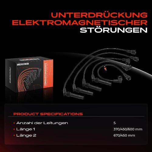 5x Zündleitungssatz Zündkabel für Opel Astra F T92 Corsa A Kadett E Vectra A Bild 5x Zündleitungssatz Zündkabel für Opel Astra F T92 Corsa A Kadett E Vectra A