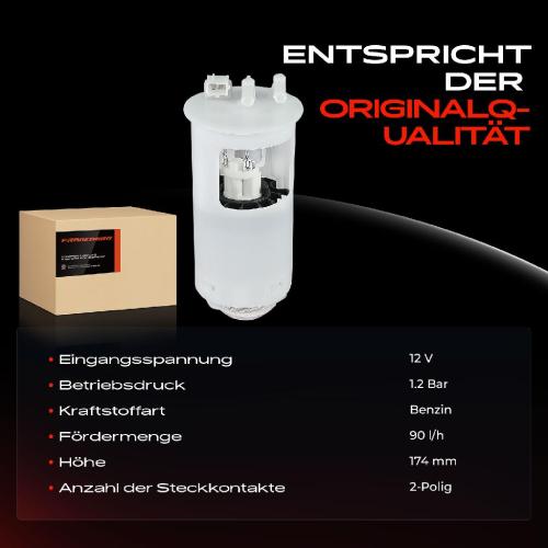 1x Kraftstoffpumpe für Citroën C15 VD C15 Kombi Saxo S0 S1 Peugeot 106 I 1A 1C 106 II 1.4L 1.0L 1.1L 1991-2003 Bild 1x Kraftstoffpumpe für Citroën C15 VD C15 Kombi Saxo S0 S1 Peugeot 106 I 1A 1C 106 II 1.4L 1.0L 1.1L 1991-2003