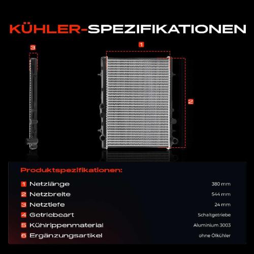 Frankberg 1x Kühler Wasserkühler Motorkühler für Citroën C4 C5 Peugeot 307 308 Bild Frankberg 1x Kühler Wasserkühler Motorkühler für Citroën C4 C5 Peugeot 307 308