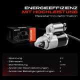 1x Anlasser Starter für Chrysler Sebring Cabriolet Dodge Avenger Caliber Journey Jeep Compass Patriot