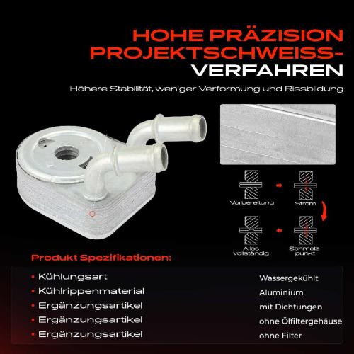 Frankberg 1x Ölkühler Motoröl für Ford Focus 4 HN Stufenheck/Turnier HM HP Tourneo Bild Frankberg 1x Ölkühler Motoröl für Ford Focus 4 HN Stufenheck/Turnier HM HP Tourneo