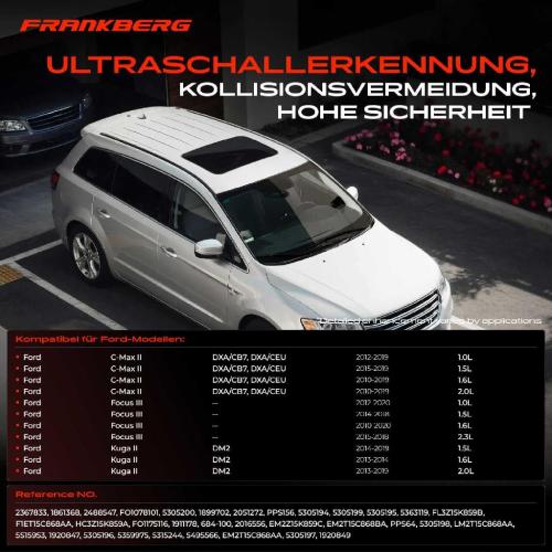 1x Parksensor PDC Sensor Vorne und Hinten für Ford C-Max DXA/CB7 Kuga DM2 Focus Bild 1x Parksensor PDC Sensor Vorne und Hinten für Ford C-Max DXA/CB7 Kuga DM2 Focus