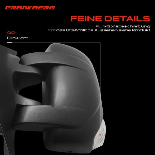 Frankberg 1x Außenspiegel Links für Opel Nissan NV400 Bus Kasten Pritsche Renault Master III Bild Frankberg 1x Außenspiegel Links für Opel Nissan NV400 Bus Kasten Pritsche Renault Master III