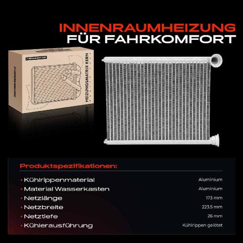 1x Wärmetauscher Innenraumheizung für Peugeot 508 I 8D 508 SW I 8E 1.6L 2.0L Bild 1x Wärmetauscher Innenraumheizung für Peugeot 508 I 8D 508 SW I 8E 1.6L 2.0L