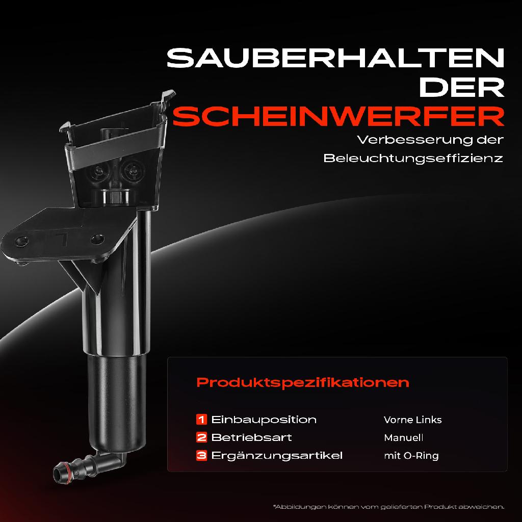 1x Scheinwerferreinigung Waschwasserdüse Vorne Links für Toyota Avensis T25 2006-2008