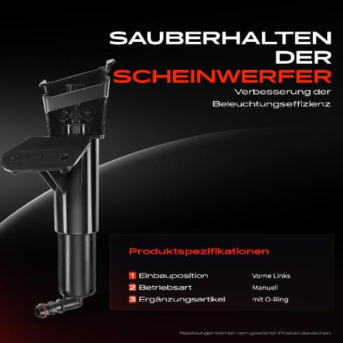 1x Scheinwerferreinigung Waschwasserdüse Vorne Links für Toyota Avensis T25 2006-2008 Bild 1x Scheinwerferreinigung Waschwasserdüse Vorne Links für Toyota Avensis T25 2006-2008