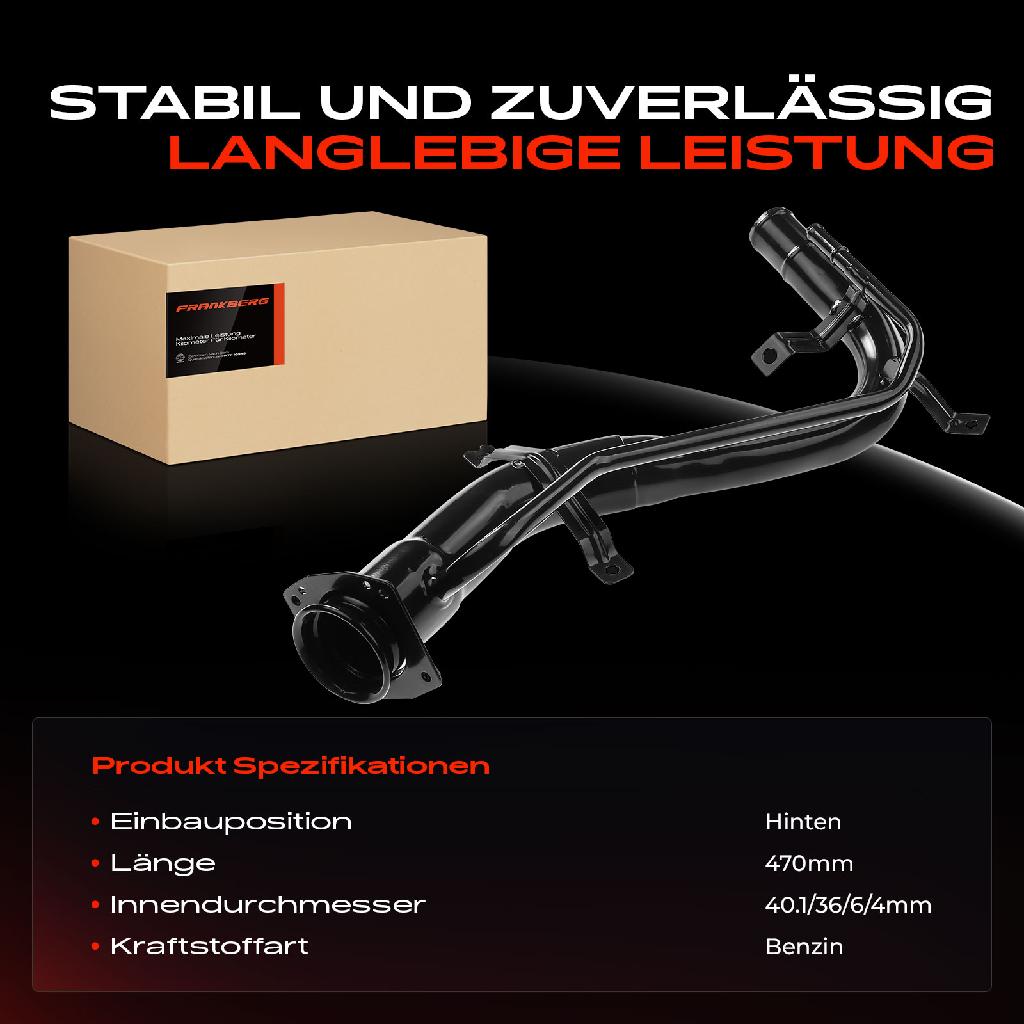 1x Kraftstoffeinfüllrohr Einfüllstutzen für Opel Agila A H00 Suzuki Wagon R